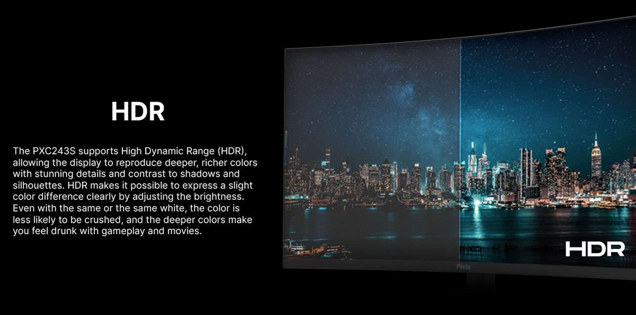 Pixio PXC243S Gaming Monitor